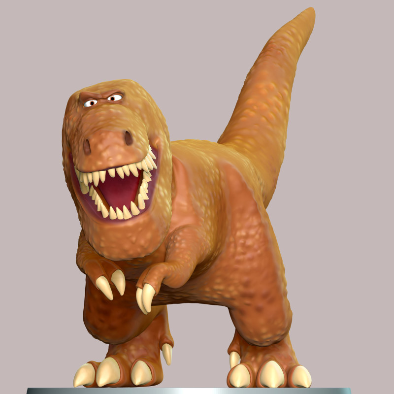 Butch - The Good Dinosaur 3D Принт Модель .c4d .max .obj .3ds .fbx .stl .blend 