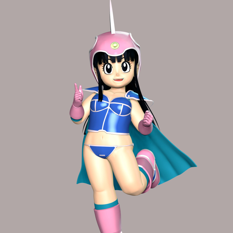 Chi-Chi Kid - Dragon Ball 3D-Druckmodell .c4d .max .obj .3ds .fbx .stl .blend 