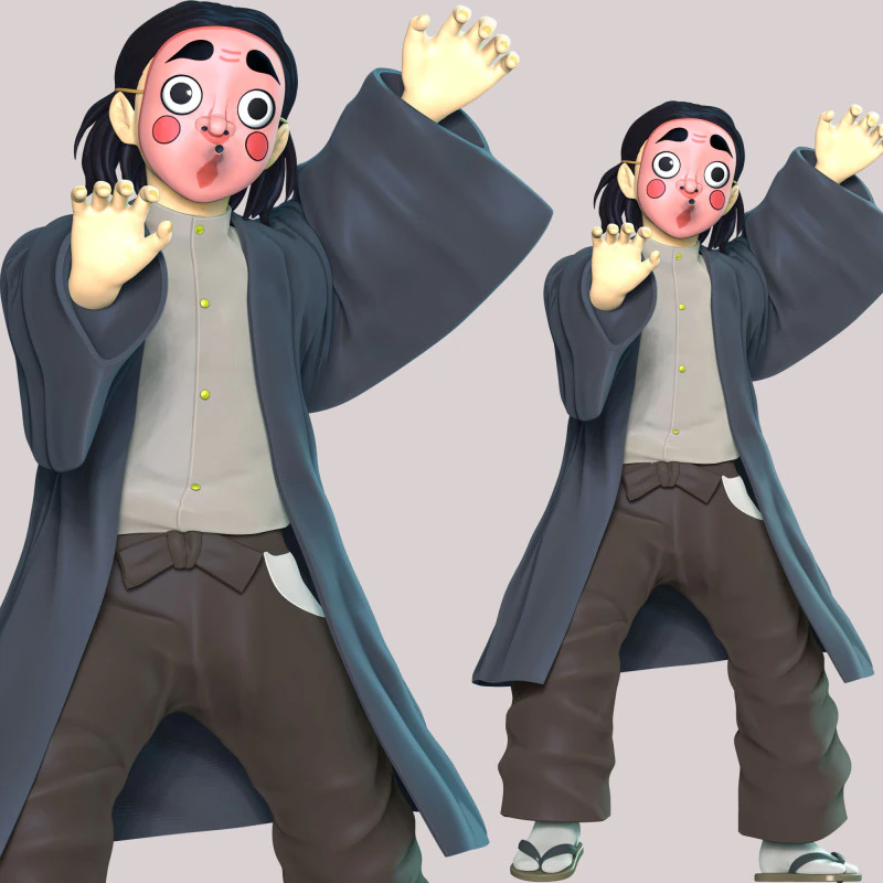 Kozo Kanamori - Demonendoder Kimetsu no Yaiba 3D printmodel .c4d .max .obj .3ds .fbx .stl .blend 