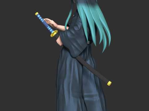 Muichiro Tokito - Demon Slayer Kimetsu no Yaiba 3D Baskı Modeli