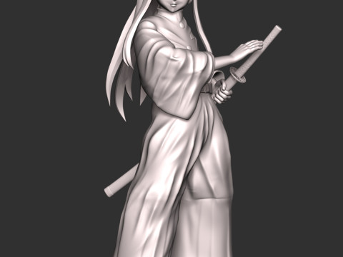 Muichiro Tokito - Demon Slayer Kimetsu no Yaiba 3D Baskı Modeli