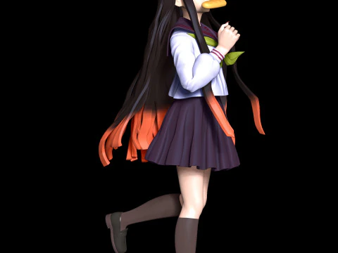 Demon Slayer - Academy Nezuko 3D Print Model
