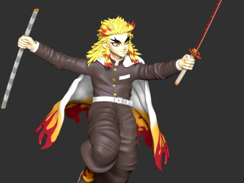 Kyojuro Rengoku - Kimetsu no Yaiba 3D Print Model
