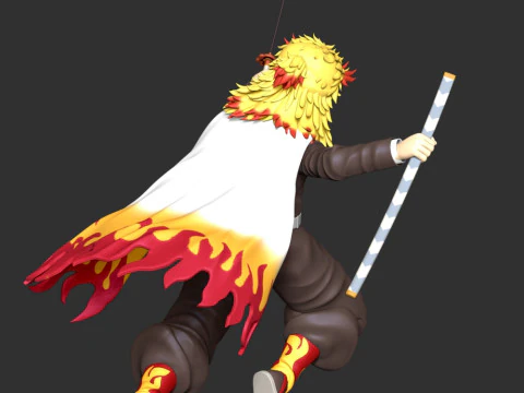 Kyojuro Rengoku - Kimetsu no Yaiba 3D Print Model