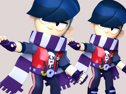 Brawl Stars - Edgar Modèles 3D en vedette