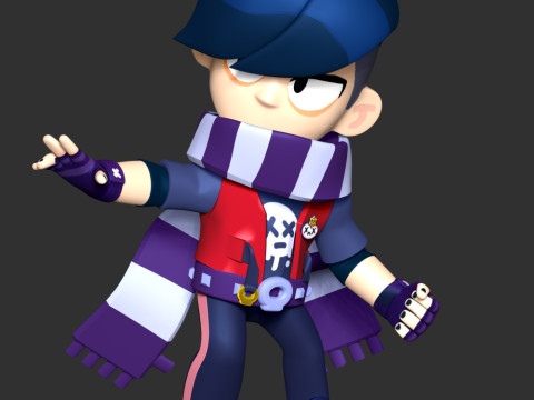 Brawl Stars - Edgar 3D Принт Модель