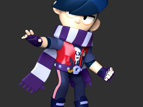 Brawl Stars - Edgar 3D Принт Модель