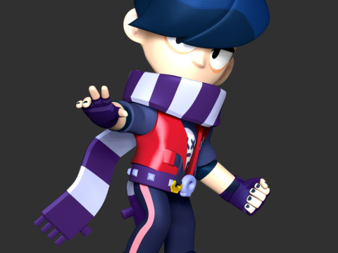 Brawl Stars - Edgar 3D Принт Модель