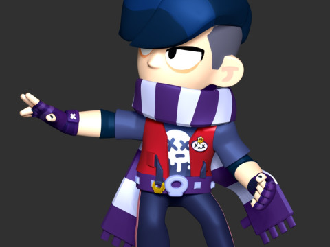 Brawl Stars - Edgar 3D Принт Модель
