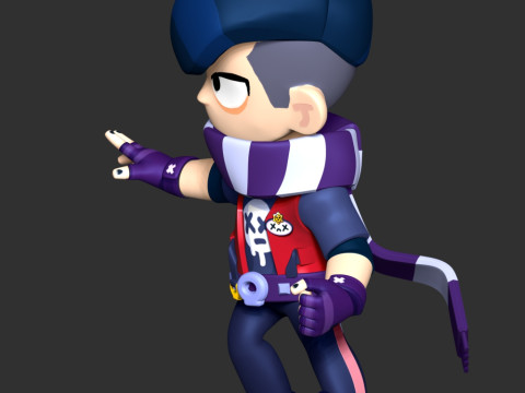 Brawl Stars - Edgar 3D Принт Модель