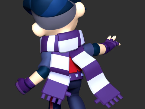 Brawl Stars - Edgar 3D Принт Модель