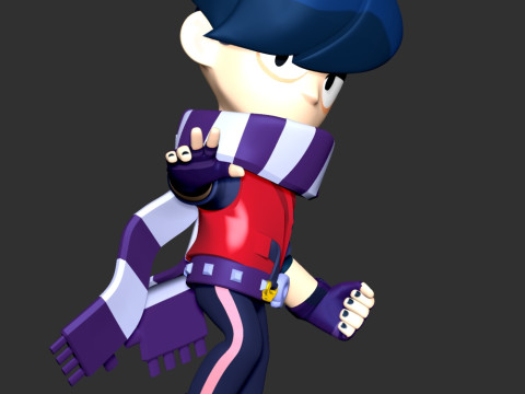 Brawl Stars - Edgar 3D Принт Модель