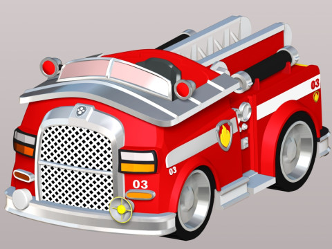 Truk Pemadam Kebakaran Marshall - Patroli PAW Model Cetak 3D