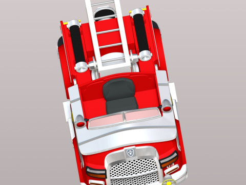Truk Pemadam Kebakaran Marshall - Patroli PAW Model Cetak 3D