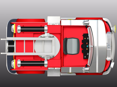 Truk Pemadam Kebakaran Marshall - Patroli PAW Model Cetak 3D