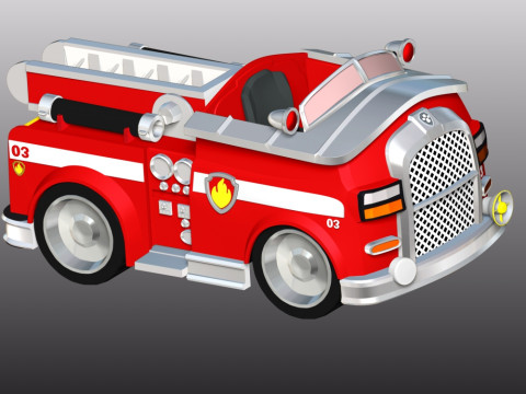 Truk Pemadam Kebakaran Marshall - Patroli PAW Model Cetak 3D