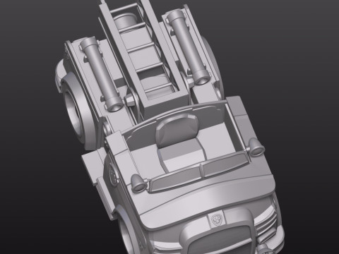 Truk Pemadam Kebakaran Marshall - Patroli PAW Model Cetak 3D