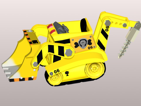 Rubble Bulldozer - PAW Patrol 3D Принт Модель