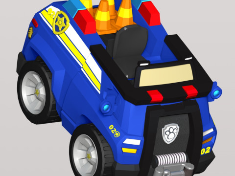 Chase Car - PAW Patrol Modèles 3D en vedette