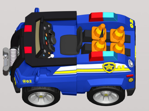 Chase Car - PAW Patrol Modèles 3D en vedette