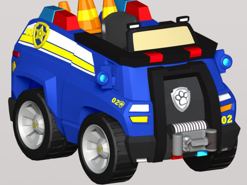 Chase Car - PAW Patrol Modèles 3D en vedette