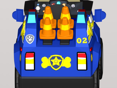 Chase Car - PAW Patrol Modèles 3D en vedette