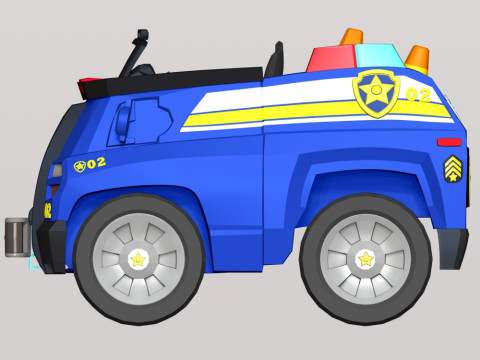Chase Car - PAW Patrol Modèles 3D en vedette