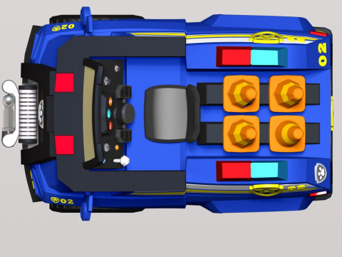Chase Car - PAW Patrol Modèles 3D en vedette