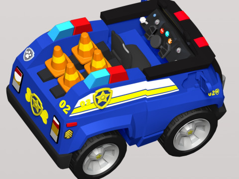 Chase Car - PAW Patrol Modèles 3D en vedette