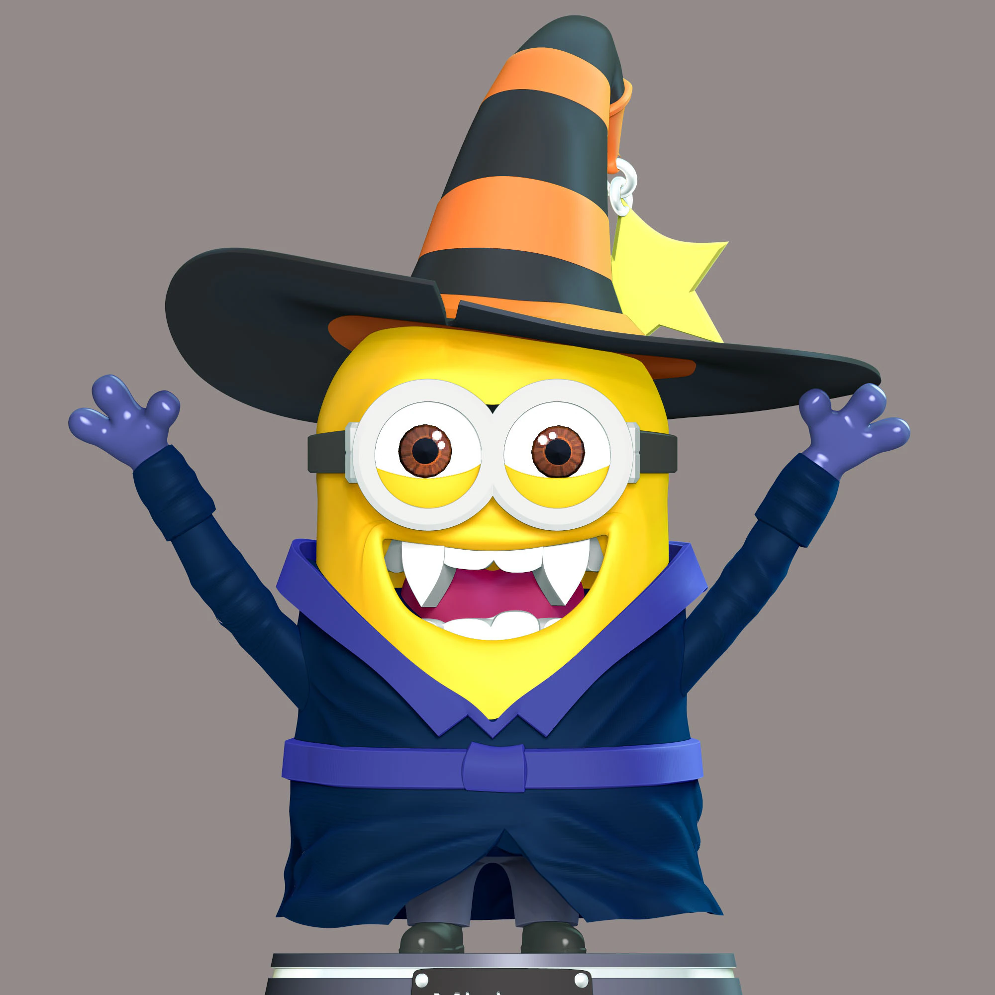 Minion - Halloween 3D Print Model .c4d .max .obj .3ds .fbx .stl .blend 
