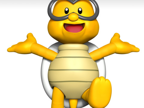 Lakitu - Super Mario Bros Modèles 3D en vedette
