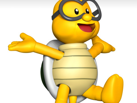 Lakitu - Super Mario Bros Modèles 3D en vedette