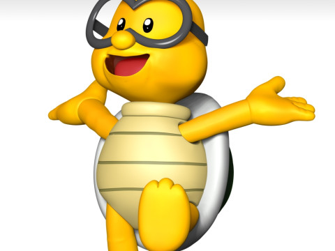 Lakitu - Super Mario Bros Modèles 3D en vedette