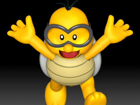 Lakitu - Super Mario Bros Modèles 3D en vedette