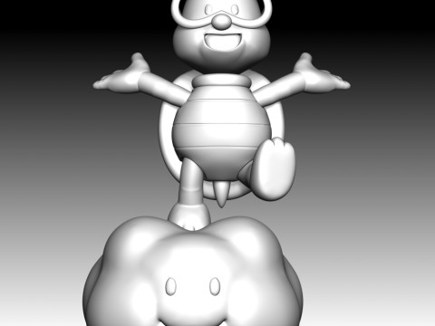 Lakitu - Super Mario Bros Modèles 3D en vedette
