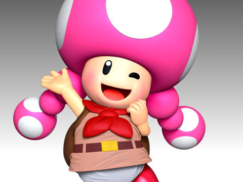 Toadette - Mario 3D Baskı Modeli