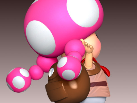 Toadette - Mario 3D Baskı Modeli