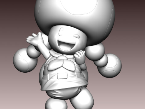Toadette - Mario 3D Baskı Modeli