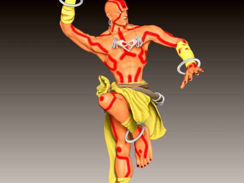 Dhalsim - Street Fighter 3D Print Model