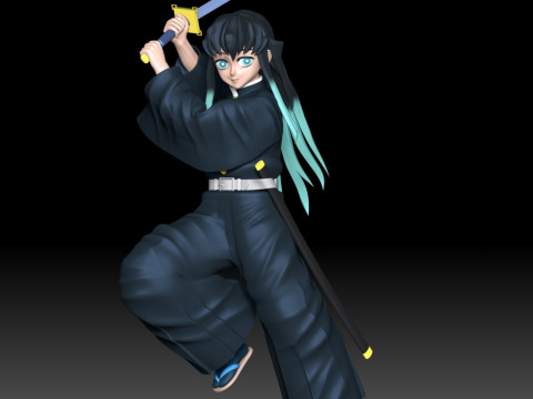 Muichiro Tokito - Demon Slayer 3D Print Model
