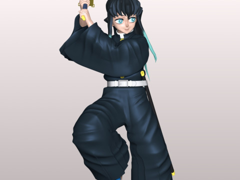 Muichiro Tokito - Demon Slayer 3D Print Model