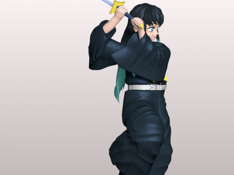Muichiro Tokito - Demon Slayer 3D Print Model