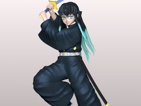 Muichiro Tokito - Demon Slayer 3D Print Model