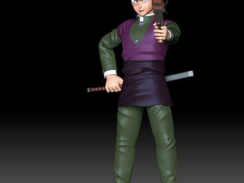 Genya Shinazugawa - Demon Slayer 3Dプリントモデル