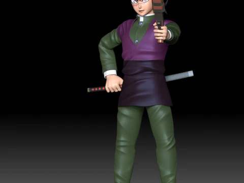 Genya Shinazugawa - Demon Slayer 3D Print Model