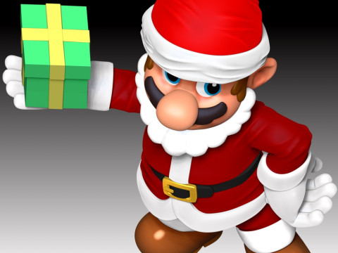 Mario Santa - Merry Christmas Modelo de Impressão 3D