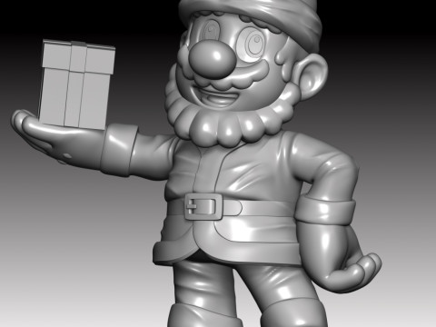 Mario Santa - Merry Christmas Modelo de Impressão 3D