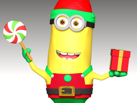 Kevin the Minion - Merry Christmas 3Dプリントモデル