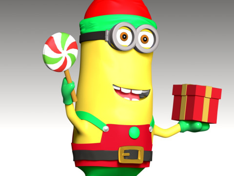 Kevin the Minion - Merry Christmas 3Dプリントモデル