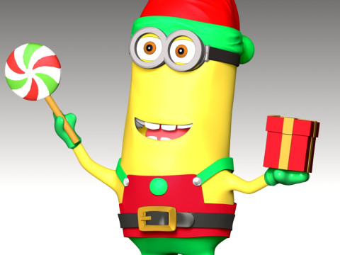 Kevin the Minion - Merry Christmas 3Dプリントモデル